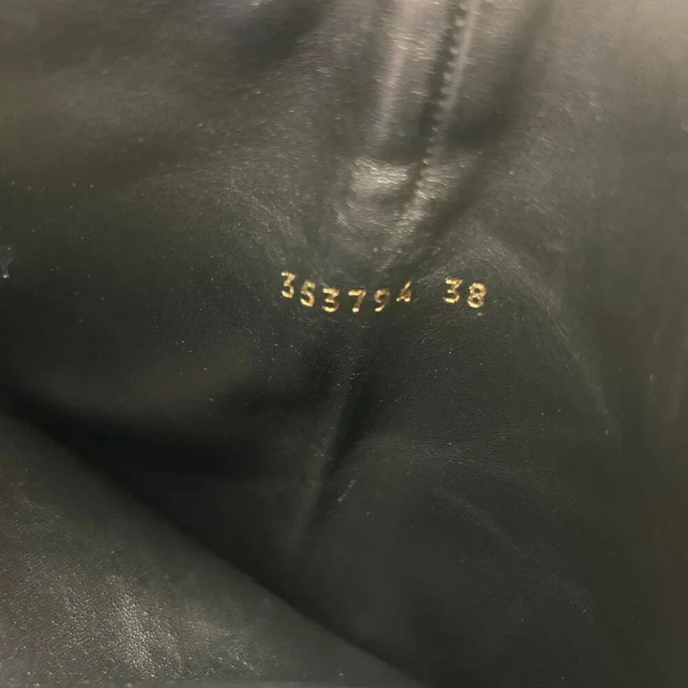 GUCCI BLACK LEATHER HORSEBIT TESS TALL BOOTS - Picture 9 of 9